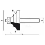 hw classical moulding bits with ball bearing guide z2