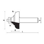 hw classical ogee bits with ball bearing guide z2