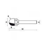 hw core box bits with upper ball bearing z2