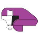 hw corner-rounding bits with ball bearing guide z2