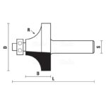 hw corner rounding bits with ball bearing guide z2