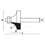 hw corner rounding bits with ball bearing z2