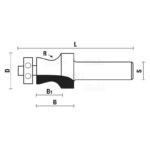 hw counter-top bits with ball bearing guide z2