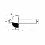 hw cove bits with ball bearing guide