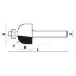 hw cove bits with ball bearing guide z2