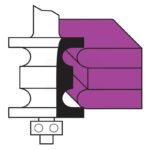 hw double beading bits with ball bearing guide z2 - S12 D38 B51 L79 B138 R6