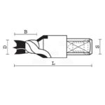 hw dowel drills with countersink z2