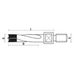 hw dowel drills with threaded shank z2