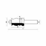 hw drawing line bits with ball bearing guide z2