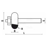 hw edge-fluting bits with ball bearing guide z2