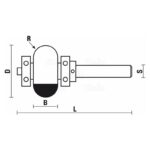 hw “edge-fluting” bits with double ball bearing guide z2