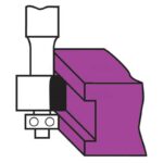 hw face-inlay bits with ball bearing guide z2