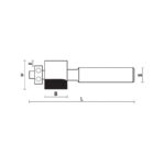 hw face-inlay bits with ball bearing guide z2