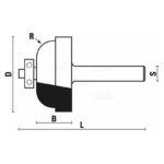 hw flat ogee bits with ball bearing guide z2