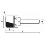 hw flush trim bits with upper ball bearing guide z2