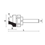 hw flush trim bits with upper ball bearing guide z2