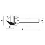 hw groove bits with upper ball bearing guide z2