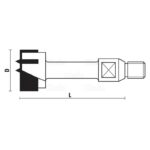 hw hinge boring bits with threaded shank z2+2