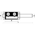 hw insert flush trimming bits z2 with upper and lower ball bearing