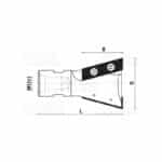 hw insert router bit for hundegger - SM12x1 D39,5 Z2 B31.5 L65.5