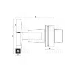 hw insert spoilboard cutter integrated with hsk-63f