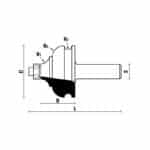 hw moulding bits with ball bearing guide z2