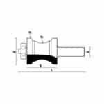 hw moulding bits with ball bearing guide z2