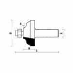 hw ogee bits with ball bearing guide z2