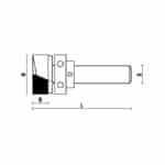 hw plunge bits with upper ball bearing guide z2