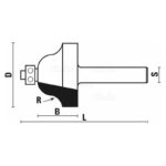 hw roman ogee bits with ball bearing guide z2