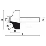 hw roman ogee bits with ball bearing guide z2