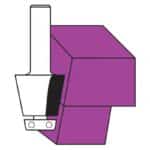 hw rounding over undermount bowl bits with ball bearing guide z2 - S12 D32 α12° B25 L76