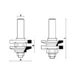 hw stile and rail assembly with ball bearing guide z2