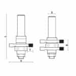 hw stile and rail assembly with ball bearing guide z2