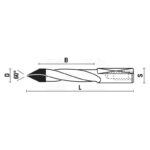 hw through holes drill bits z2