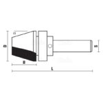 hw topmount countertop bits with upper ball bearing guide z2