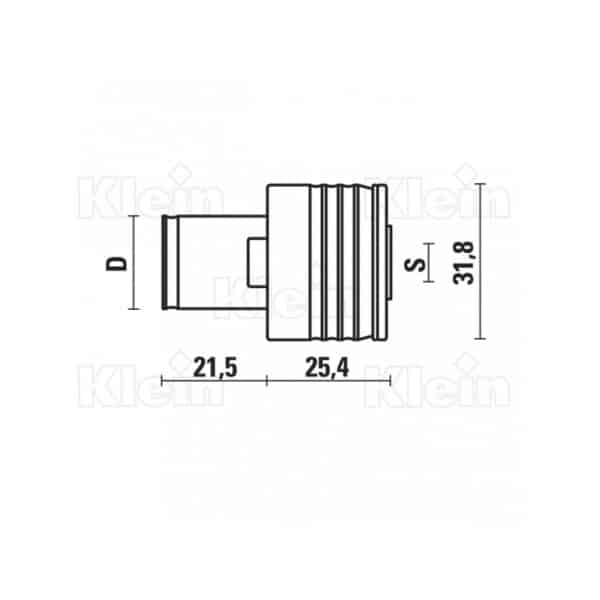 quick change bushes for tapping (din 371) with safety clutch