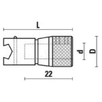 quick change drill holders - D19 d10 L34.5