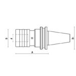 quick change iso30 tapping chuck - D39 d19 A81 D163