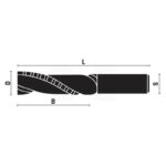 solid carbide spiral bits up cut z2