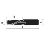 solid carbide spiral cutters downcut finish style s-8 z2