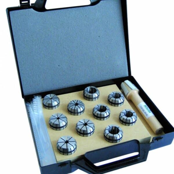 spring collet set + wipe off kit - Setincluding:10springcolletsER25(o3-o4-o5-o6-o7-o8-o10-o12-o14-o1