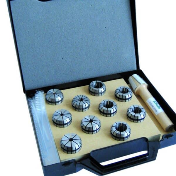 spring collet set + wipe off kit - Setincluding:10springcolletsER32(o4-o5-o6-o8-o10-o12-o14-o16-o18-