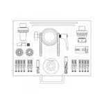 tool kit for cnc routers - HSK63F for EOC25 spring collets