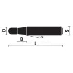 vhw bevel trimmer - z1 - S6.4(1/4”) D5 α7° B6.5 L38