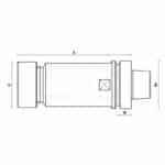 collet chucks hsk63f din6388/eoc25 - g 2.5 balancing