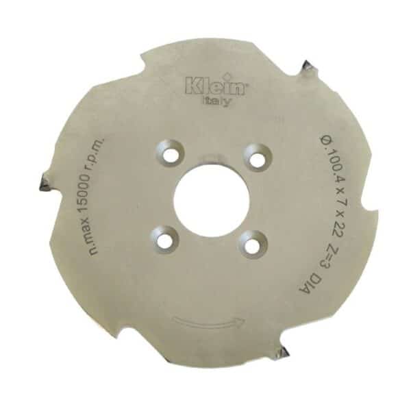 dp groove cutter for ''lamello®'' - D100 d22 B/c3.96/2.8 Z3 Pinholes4/4/36