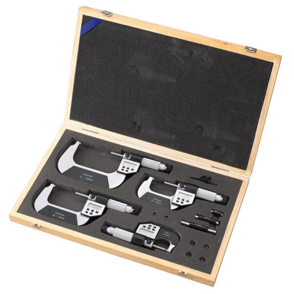 Electronic digital micrometer set