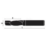 solid carbide compression cutters z1+1 (lh rot.)