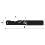 solid carbide spiral cutters, finish style z1 (lh rot.)